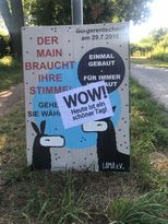 Dankes-Plakat von LAMA, Grüne, Bund Naturschutz